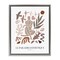 Stupell Industries Figure with Abstract Shapes Framed Floater Canvas Wall Art Design by Reinders
